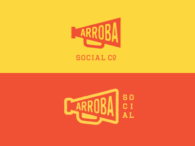 Arroba 2 badge branding seal social