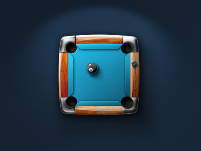 'LU' Team balls icon pool table