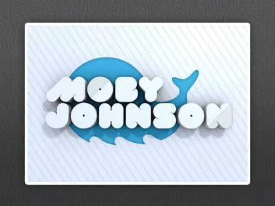 Moby Concept 3d cinema4d logo logo design whale