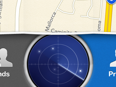 Radar ios iphone map radar retina