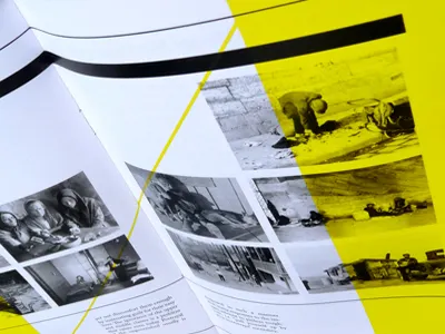 booklet book booklet editorial layout minimalist type typography yellow