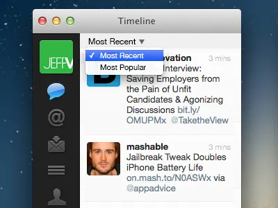 Minimal Twitter Filter (1/2) app filter popular recent twitter