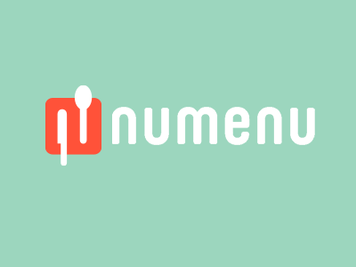 numenu play food green identity logo menu numenu orange