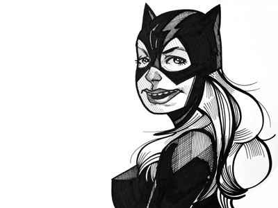 A Super A Day 89 - Black + White character design comic illustration portraits