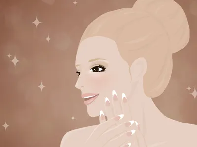 Girl girl illustration nail woman