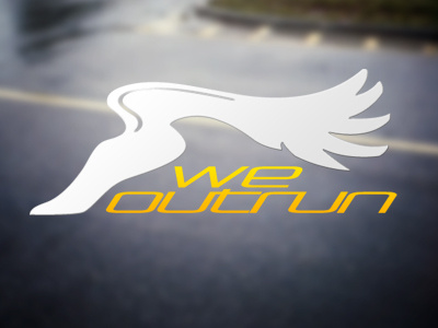 We Outrun athletics logos running sports