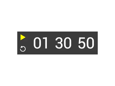 Simple Timer clean simple timer yellow hover