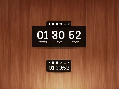 Simple Time Tracker UI clean desktop simple time tracker ui
