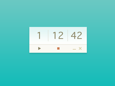 Simple Time Tracker Ui simple time tracker ui