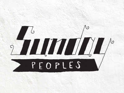 Sunday Peoples banner bike bikes hooray sunday peoples