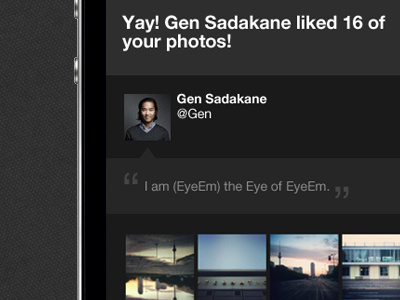 EyeEm notification emails email eyeem mail notification responsive
