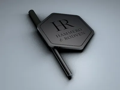 Paperweight+pen 3d cinema4d