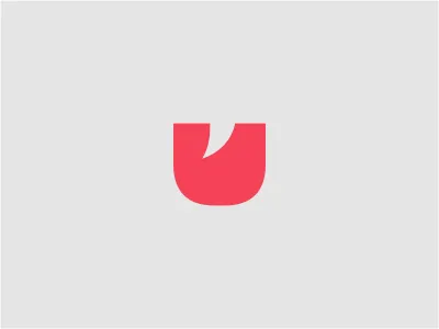U as in You bubble gray human initials logo mouth negative network online people red social speech tonsil web