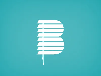 Blind Co. (WIP) b blind blinds identity logo