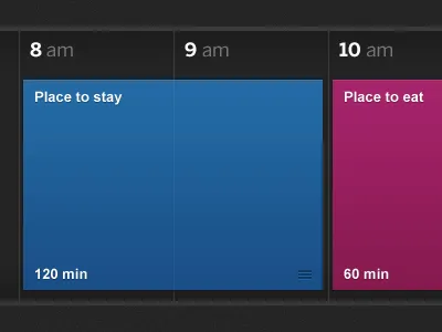Itinerary art design direction eat interface itinerary planner schedule stay travel ui user web