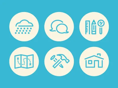 Roof Repair Icons icon icons illustration nebo
