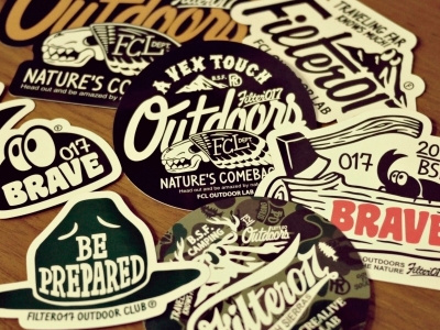 Filter017 CREALIVE OUTDOOR LAB STICKER SET