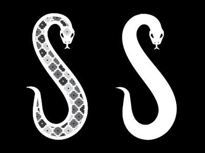 Throw a Hissy-Fit. black and white illustration pattern s snakes typography