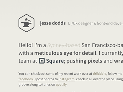 Lick of new paint... adobe source sans branding jesse dodds square typography whitespace