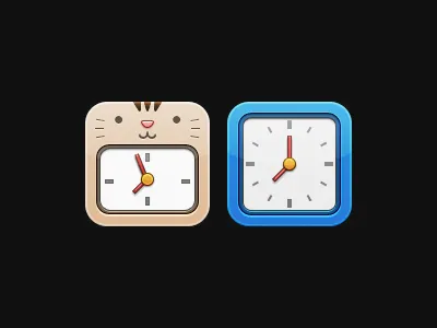 Cat Alarm Clock Icons alarm cat clock icon ios