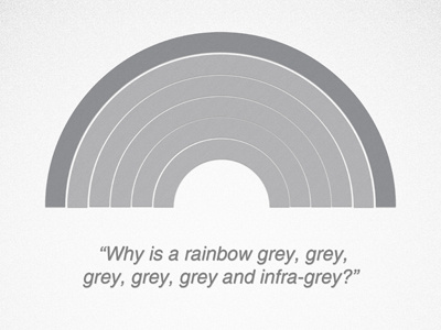 Wilfred grey illustration minimalism pattern rainbow texture tv quotes vector wilfred