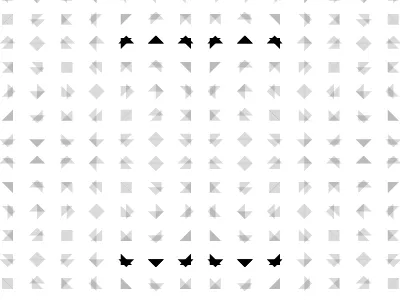 Triangles pattern shapes triangles visual perception