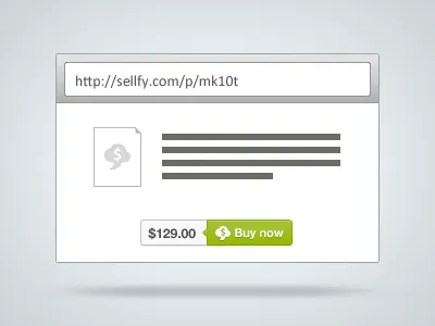 Sellfy product page icon button buy now icon page purchase screen