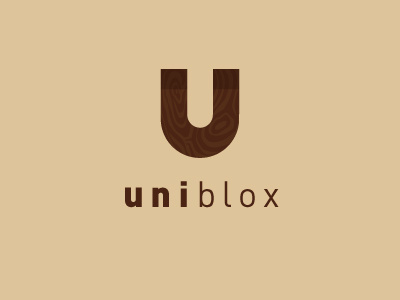 Uniblox1a logo wood