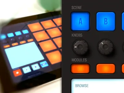 Maschine concept for iPad dark ios ipad maschine mpc pads sampler