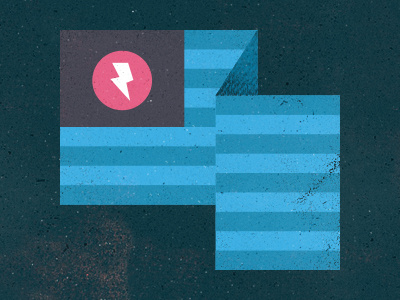 Lighting Bolt Flag bolt flag illustration lightning micahburger