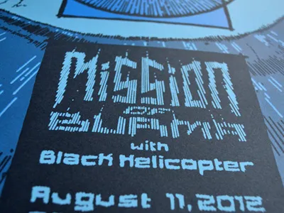 Mission of Burma Type Detail custom type eye gigposter ink inking jason taylor line drawing linework mission of burma pen poster screenprint type typography