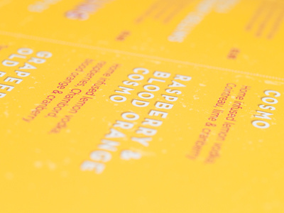 hub - Cocktail Menu 2012 #04 cocktail drinks graphic hub menu poster promotion typography