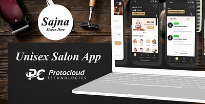 Unisex Salon App Design animation app appdesign branding design figma graphic design illustration logo salon salonapp typography ui ui design ux uxui vector