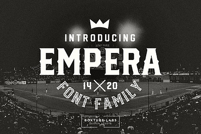 Empera: Display Font Download barber baseball basketball display empera display font football hockey inline logo rough serif soccer soft sports spurs strong vintage western whiskey