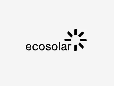 ecosolar branding design eco environments graphic design logo solar vector