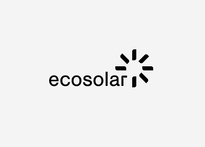 ecosolar branding design eco environments graphic design logo solar vector