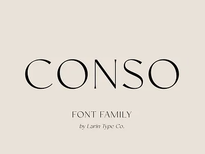 Conso Font Family advertising banner conso font family contrast font fashion font flyer logo font logotype font luxury font magazine font package packaging poster font title font web banner web font webinar slide deck wedding font