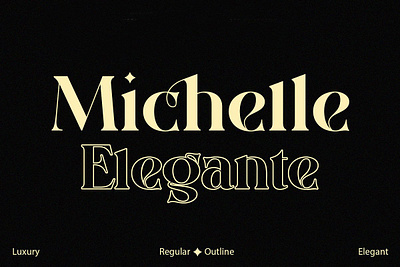 Michelle Elegante 3foundrystd alternate digital printing display font headline ligature logo font logotype loto typography michelle elegante poster design serif stylistic font vintage font vintage poster