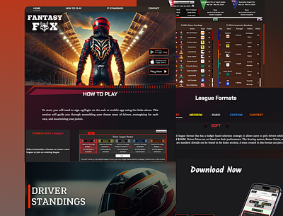 FANTASY FOX Auto Racing ai autoracing cava fantasy gamig figma fox gaming pr ps racing techcal web