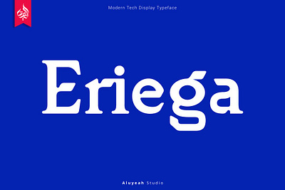 Eriega Modern Tech Display calligraphy cool font display font elegant font eriega modern tech display fancy font fashion font futuristic lettering logo modern font serif font tech