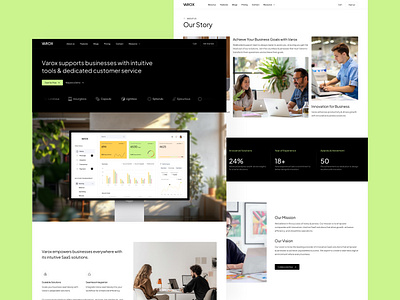 Varox - Technology Website Template admin app branding builtwithtemplate business idea crm plateform graphics design it company madeinwebflow madewithwebflow marketing saas software startup technology technology hero technology landing technology landing page technology website webflow
