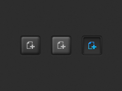 Add button blue button dark hover normal pressed