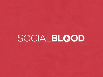 Social Blood blood logo logotype social