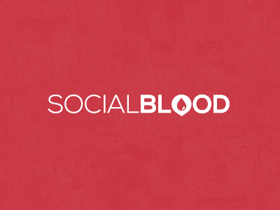 Social Blood blood logo logotype social