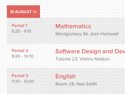 Timetable kola learning subjects timetable