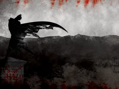 Arkham can't hold everyone. album artwork batman dark knight design graphic design illustration joker sky texture