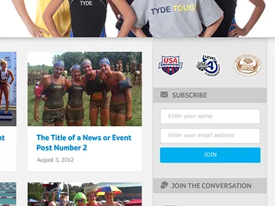 Swim Team website nonprofit swim website