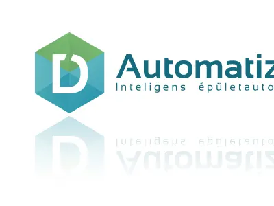 DAutomatizálás - logo for building management automatic building clean logo management minimal simple
