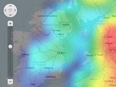 Heat map control control map