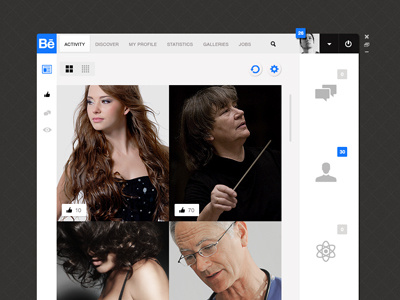 Behance Feed App app behance desktop ipad